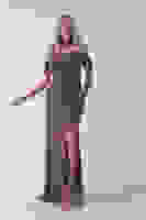 Bakır Düşük Omuz Yırtmaç Detaylı Pul Payet Abiye 9705646.231 Bakır