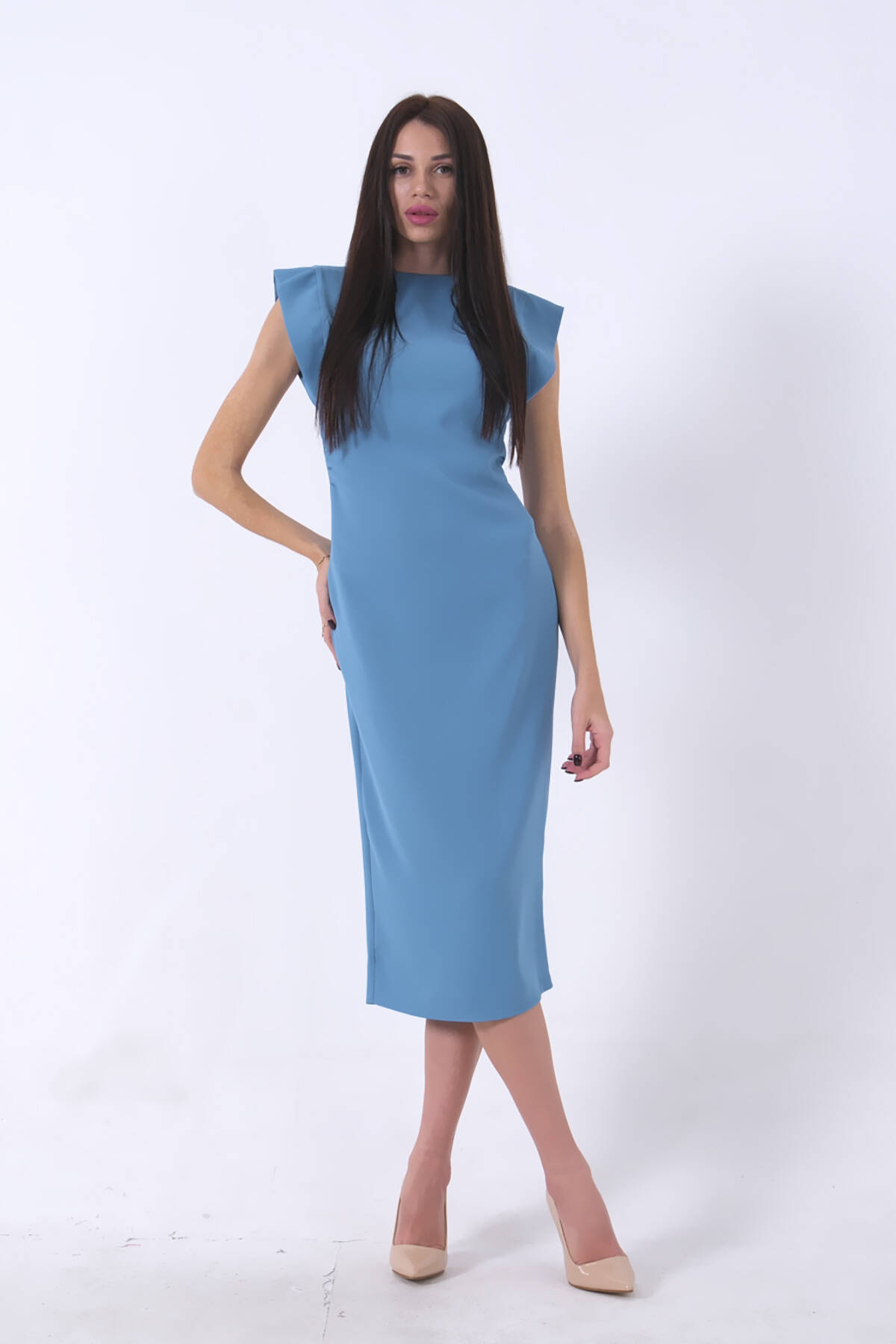 Bebe Mavi Büzgülü Elbise 0104022.449 