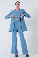 Bebe Mavi Ceket-Yelek Pantolonlu 3'lü Takım Elbise 0106324.449 