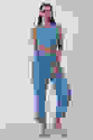 Bebe Mavi Keten Yelekli Takım 0106321.449 