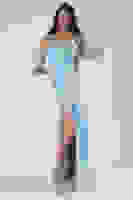 Bebe Mavi Kolları Şifon Yırtmaçlı Abiye 9705139.449 