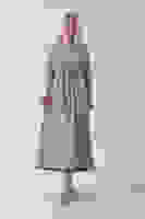 Bej Belden Bağlamalı Yaka Fırfır Detaylı Düğme Kapamalı Elbise 4571574.55 Bej