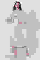 Bej Degaje Saten Balon Kol Tesettür Elbise 5305035.55 