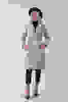 Bej Önden Düğme Kapamalı Yandan Cepli Kuşaklı Uzun Trenç 4200823.55 Bej