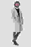 Bej Oversize Erkek Yaka Kaşe Kaban 01015002.55 