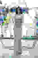 Bej Pul Taş İşlemeli Straplez Balık Abiye 9705304.55 Bej