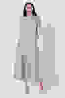 Bej Tüvid Kumaş Çiçek Detaylı Kolları Lastikli Seyyar Kuşaklı Elbise 4593267.55 