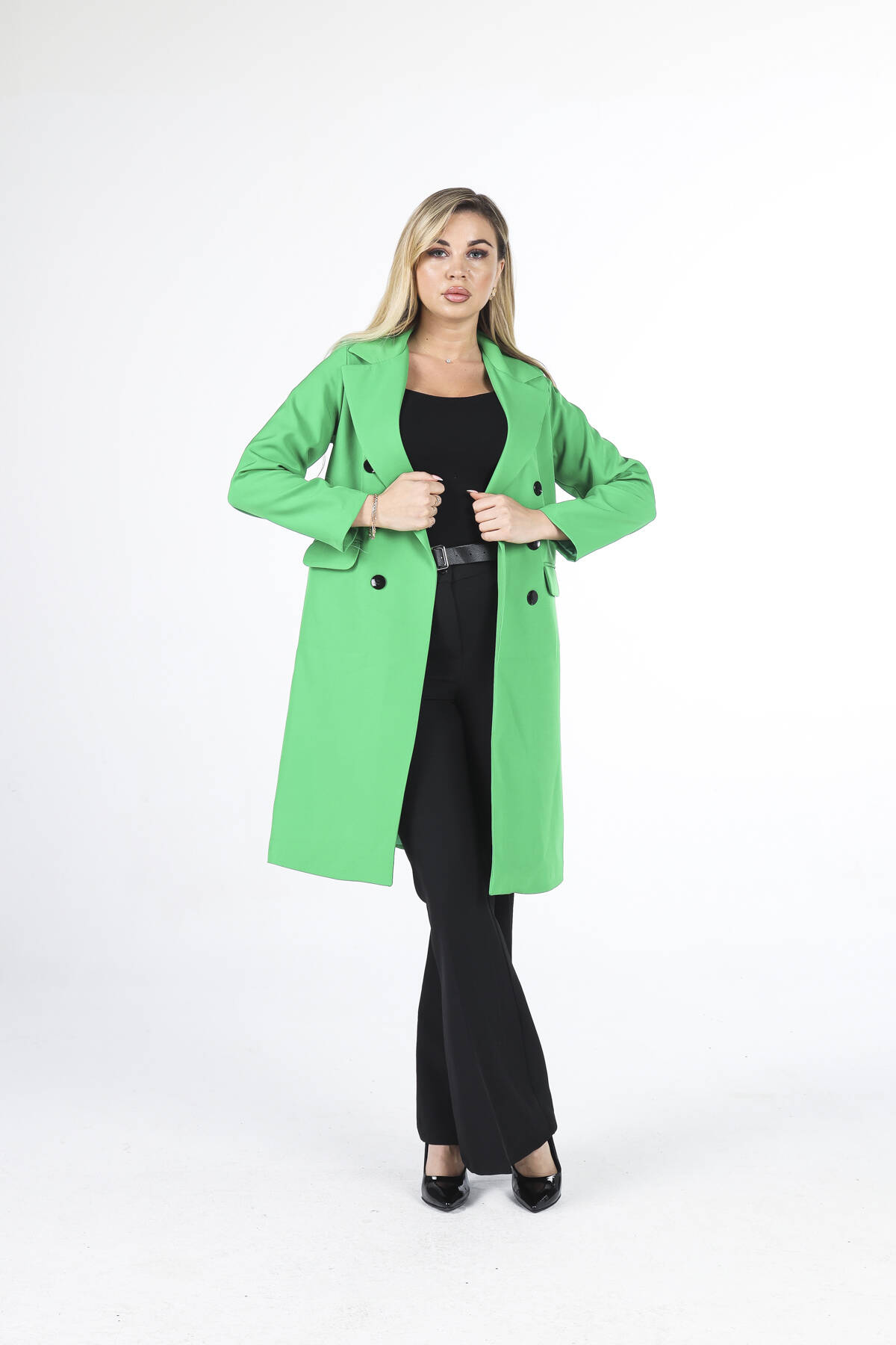 Benetton Klasik Yaka Kapamasız Ceket 0809116.435 