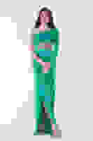 Benetton Tek Kol Yırtmaçlı Bel Dekolteli Balık Abiye Elbise 1302045.435 