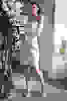 Beyaz Drape Düğme Detaylı Midi Boy Abiye 0801168.15 Beyaz