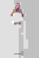 Beyaz Drapeli Üzeri Işıltı Nokta Detaylı Kollu Abiye 0802502.15 Beyaz