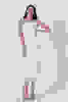 Beyaz Etek Ucu Tüylü Simli Tül Şanel Abiye Elbise 1302245.15 