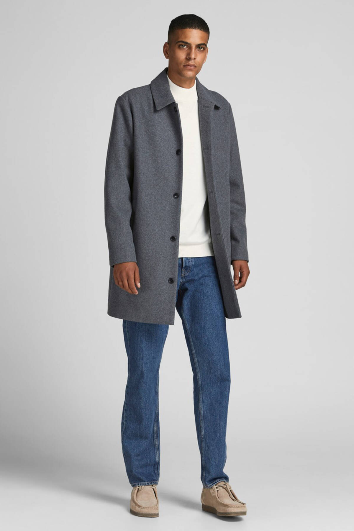 Beyaz Jack&Jones Yarım Balıkçı Yaka Erkek Kazak 77724K12190170.15 - Ardanewline (1)