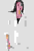 Beyaz Kolları Düğme Toparlamalı Keten Ceket 01051361.15 