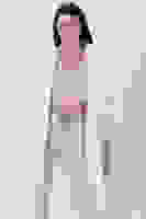 Beyaz Kolları Volanlı Monoray Saten Ceket 31050689.15 