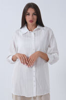 Beyaz Manşeti Bağcıklı Tunik 3972905.15 