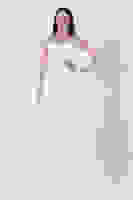 Beyaz Straplez Yaka Yırtmaçlı Eteği Fırfırlı Abiye 9705234.15 