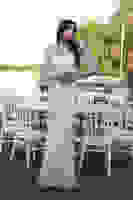 Beyaz Taş İşlemeli Balık Abiye Elbise 9705141.15 Beyaz