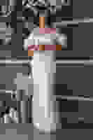 Beyaz Üzeri Taş Boncuk İşlemeli Balon Kol Abiye 9705417.15 Beyaz