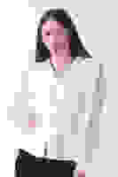 Beyaz Yaka ve Düğme Dantel Detaylı Gömlek 4202761.15 