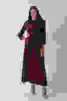 Bordo 2 Cep Detaylı Belden Lastikli Etekli Takım 4592257.04 Bordo