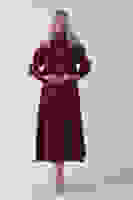 Bordo Beli Lastikli Deniz Yıldızı Çıt Çıt Kapamalı Ceket Detaylı Etekli Takım 4592269.04 Bordo