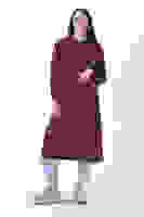 Bordo Çift Cep Detaylı Fermuar Kapamalı Kapüşonlu Kap 44510684.04 Bordo