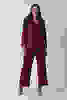 Bordo Çift Cep Yandan Bağlamalı Ceket Pantolonlu Takım 4592259.04 Bordo