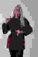 Bordo Gömlek Yakalı 4 Düğme Deri Bukle Detaylı Kaşe Yün Ceket 5307122.04 Bordo