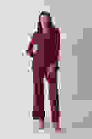 Bordo Önü 4 Düğme Kapamalı Pantolonlu Takım 4592261.04 Bordo