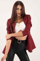 Bordo Vatkalı Astarlı Blazer Ceket 0105110.04 
