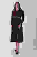 Bordo Yaka Fermuar Detaylı Bel ve Bileği Lastikli Kemerli Scuba Elbise 4593455.04 Bordo