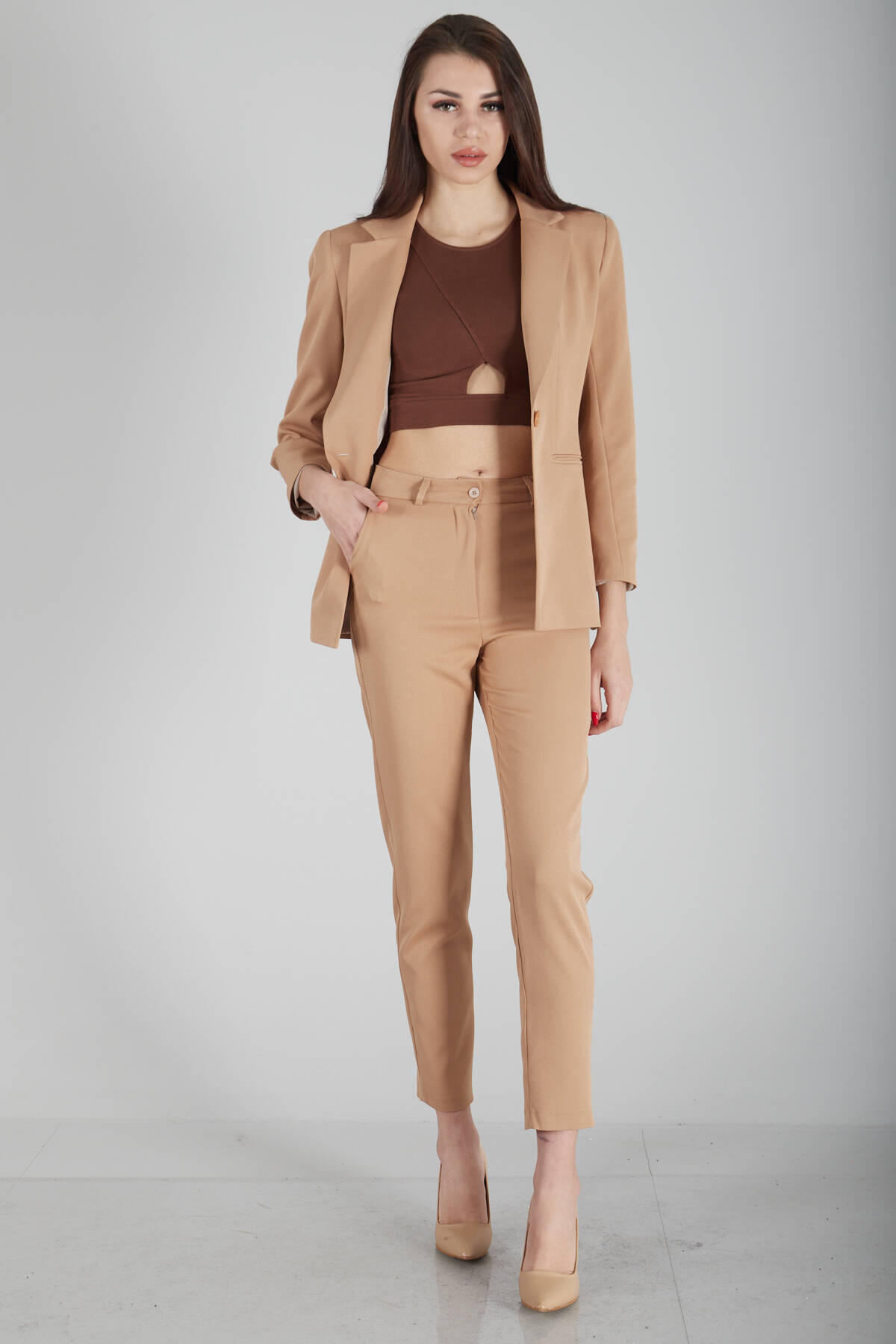 Camel Klasik Yaka Ceketli Takım 0106309.09 