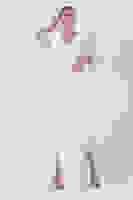 Ekru Balon Kol Kruvaze Yaka Asimetrik Kesim Abiye Elbise 6502417.147 