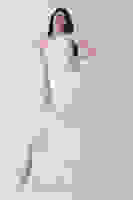 Ekru Bel Dekolteli Taş İşlemeli Abiye Elbise 4521014.147 