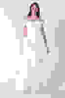 Ekru Drape Detaylı Saten Kumaş Abiye Elbise 9704858.147 