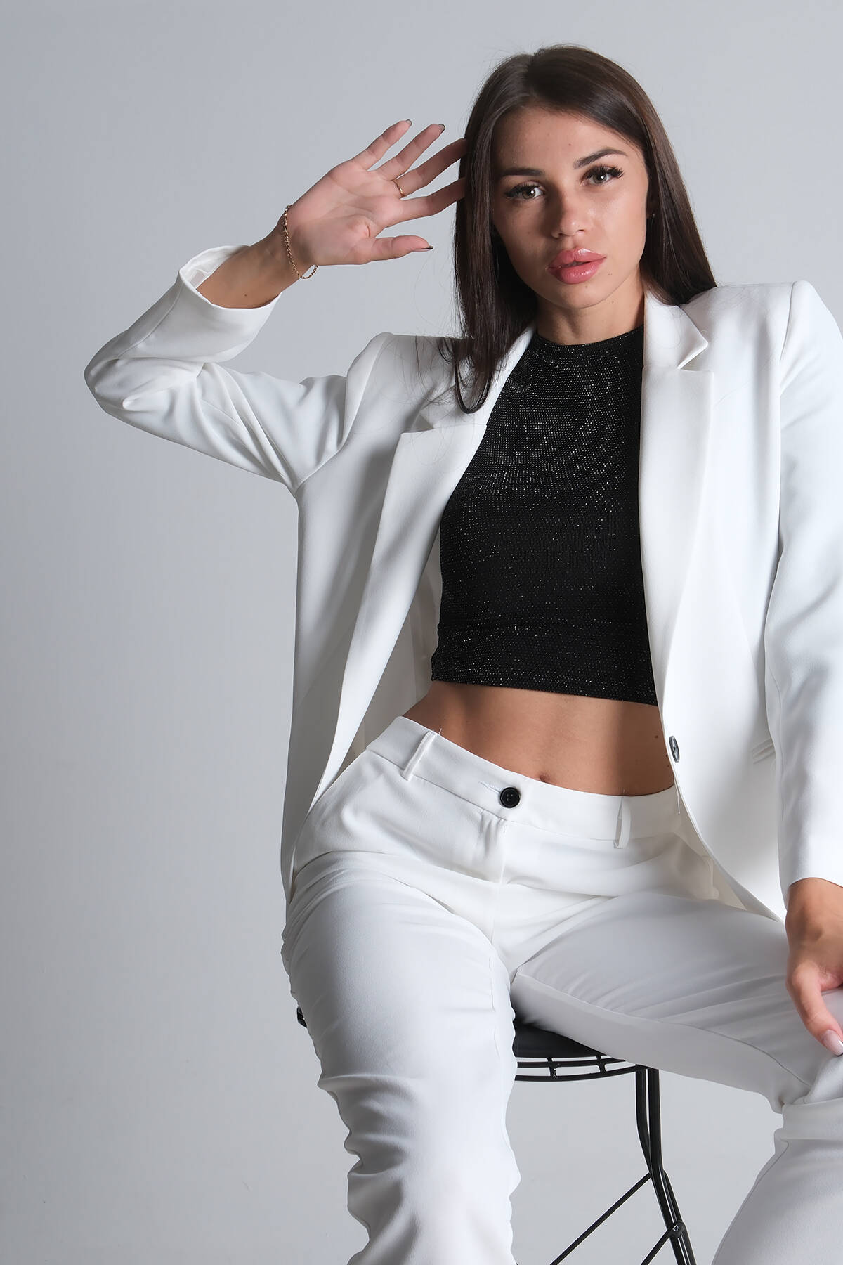 Ekru Klasik Yaka Ceketli Takım 0106309.147 - Ardanewline (1)