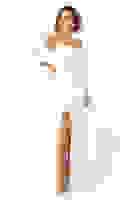 Ekru Kolları Şifon Yırtmaçlı Abiye 9705139.147 