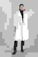 Ekru Önden Düğmeli Oversize Örme Kaşe Kaban 0108068.147 