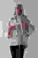 Ekru Önü Bağlama Detaylı Yakası Kürklü Panço 47122475.147 Ekru