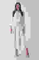 Ekru Önü Düğme Kapamalı Crop Ceket Etekli Tüvid Takım 45950601.147 Ekru