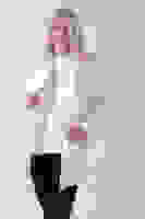 Ekru Şal Aksesuarlı Bisiklet Yaka Triko Kazak 46892633.147 Ekru