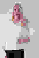 Ekru V Yaka Beli Lastikli Triko Kazak 46892623.147 Ekru