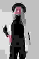 Ekru Yakalı Cepli 2 Düğmeli Kemer Bağlamalı Kaşe Yelek 5307107.147 Ekru