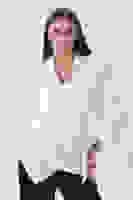 Ekru Yandan Bağlama Detaylı Bluz Gömlek 41620075.147 