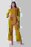 Fıstık Şal Yaka Üzeri Broş Detaylı Pantolonlu Takım 4592270.22 Fıstık