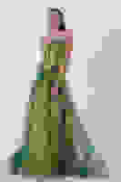 Fıstık Straplez Yaka Yırtmaçlı Eteği Fırfırlı Abiye 9705163.22 