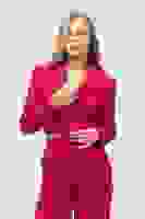 Fuşya Astarlı Crop Blazer Ceket 0105118.12 