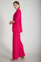 Fuşya Kimono Pantolon İkili Krep Takım 0106314.12 · 3