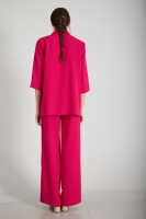 Fuşya Kimono Pantolon İkili Krep Takım 0106314.12 · 4